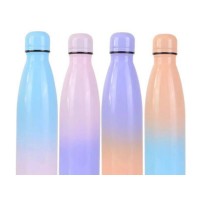 Double Wall bpa free high quality 500ml 304 Stainless Steel Vacuum Insulated Cola Sports Water Bottle and wooden Cleaning Brush