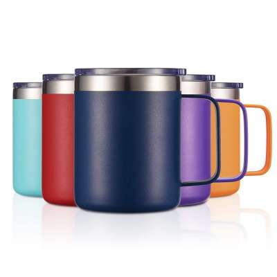 Outdoor Travel Beer Tumble Large Flat Stability Good Wide Handle Easy Hold Stainless Steel Double Wall Vacuum Tumbler